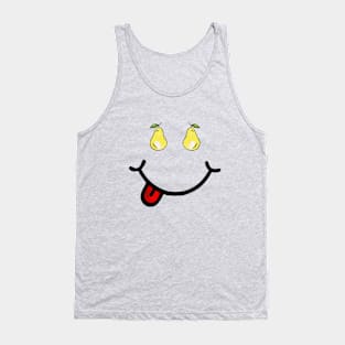 Pear & Smile (in the shape of a face) Tank Top